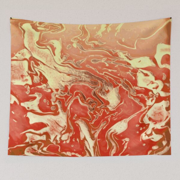 Item preview, Tangerine - orange yellow tan gradient abstract swirls designed and sold by JaycraveDesigns.