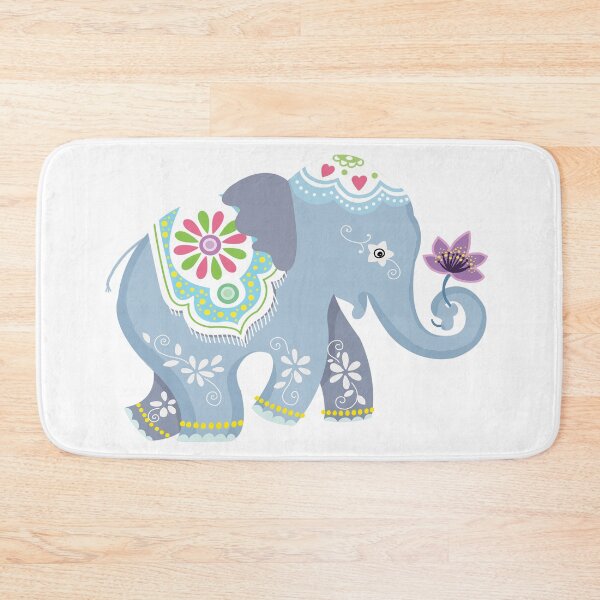 Item preview, Ornate Elephant With Lotus designed and sold by SuperrSunday.
