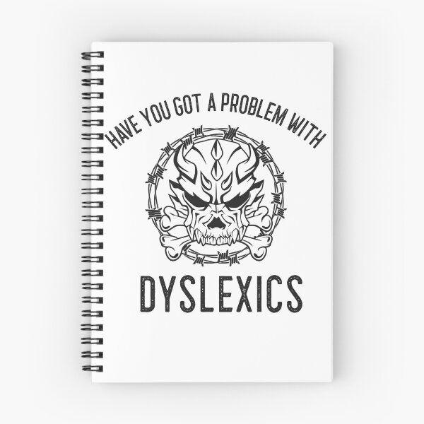 Item preview, Dyslexia Dyslexic tshirt flaming skull  - bikers tshirt designed and sold by domdjs4239.
