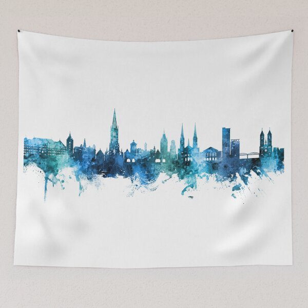 Item preview, Freiburg Germany Skyline designed and sold by ArtPrints.