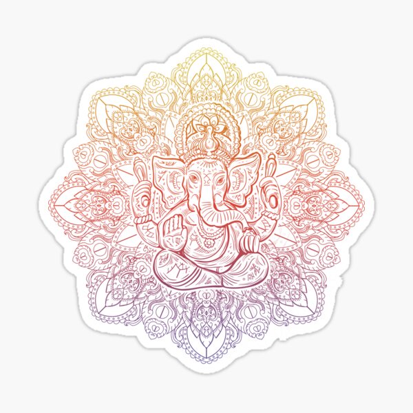 Item preview, Lord Ganesha Mandala Pattern designed and sold by EddieBalevo.