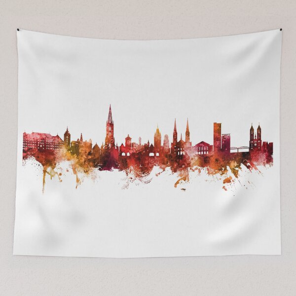 Item preview, Freiburg Germany Skyline designed and sold by ArtPrints.
