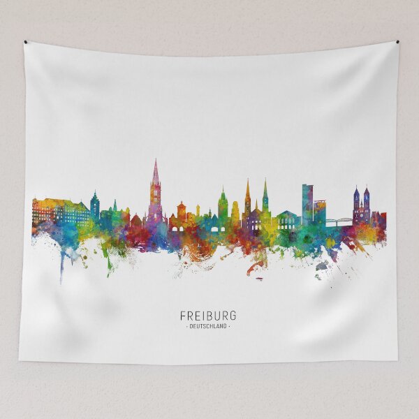 Item preview, Freiburg Germany Skyline designed and sold by ArtPrints.