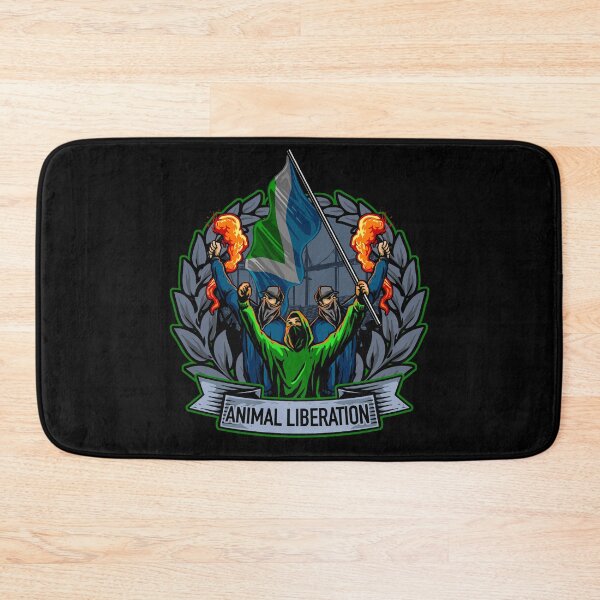 Item preview, Animal liberation vegan flag logo designed and sold by Vegan Quotes and Memes.