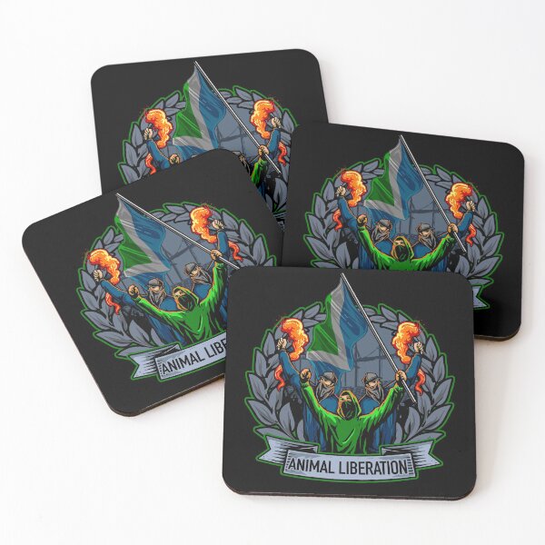 Item preview, Animal liberation vegan flag logo designed and sold by Vegan Quotes and Memes.