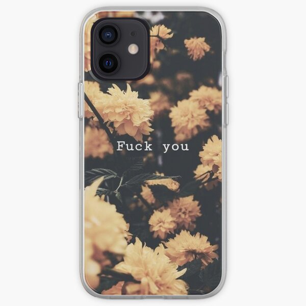 Fuck You - Flowers Pattern iPhone Soft Case