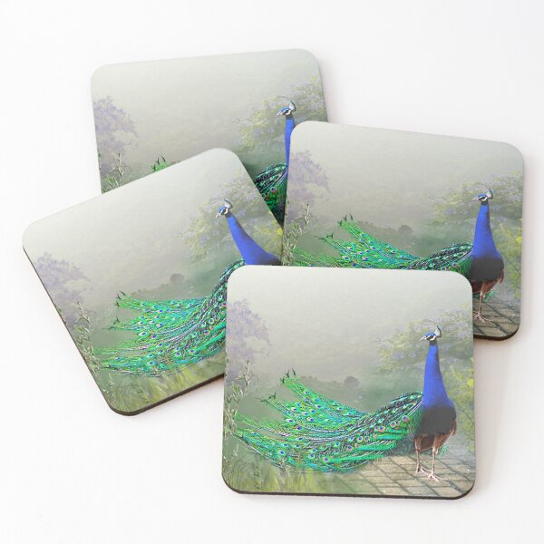 Item preview, Peacock on a Misty Morning designed and sold by MoragBates.