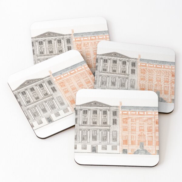 Item preview, Kitsch vintage Architectural illustration designed and sold by Vintage Designs +.