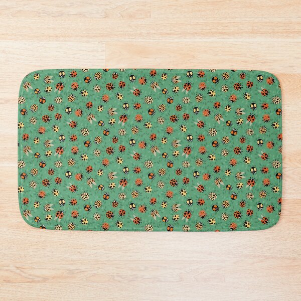 Item preview, Ladybug Party on green designed and sold by Iker Paz Studio.