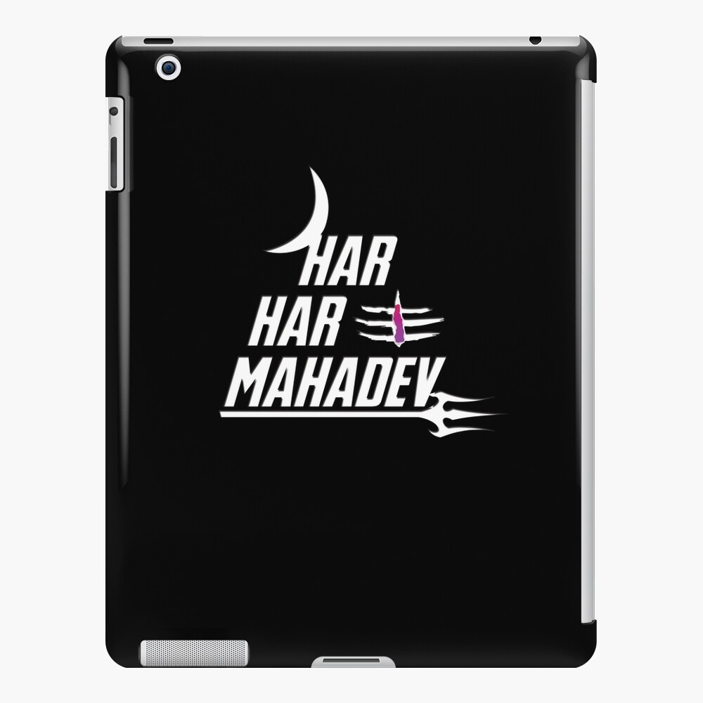 Har Har Mahadev Sticker for Bike Visor in Red and White Colour 4 Inch Width  4 Length