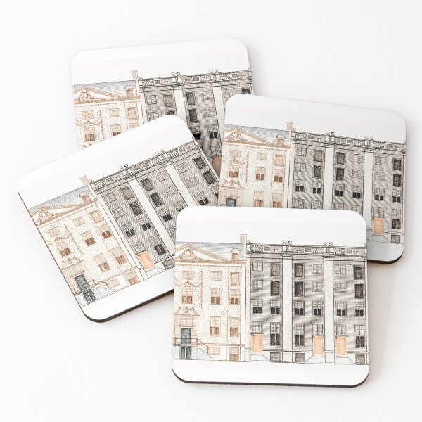 Item preview,  Kitsch vintage Architectural illustration designed and sold by Vintage Designs +.