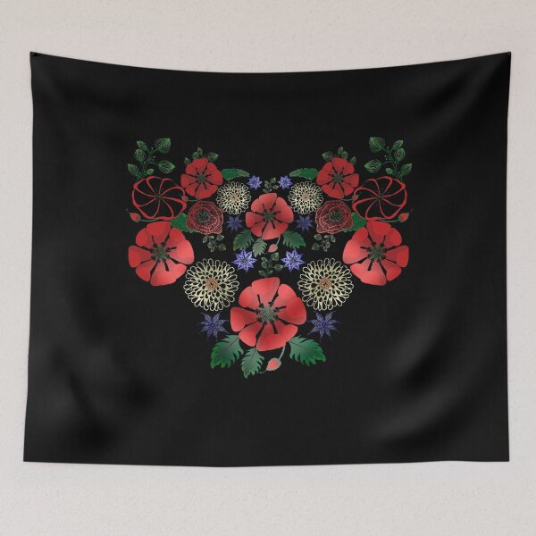 Item preview, Vintage Ukrainian Embroidery Vyshyvanka Style Cute Floral Ukraine Gift designed and sold by r-silver.