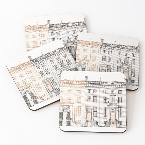 Item preview, Kitsch vintage Architectural illustration designed and sold by Vintage Designs +.