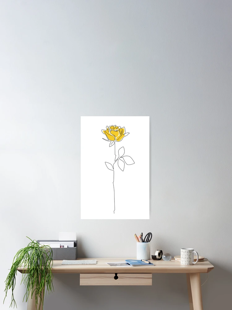 Thumbnail 2 of 3, Poster, Lemon Rose designed and sold by ExplicitDesign.