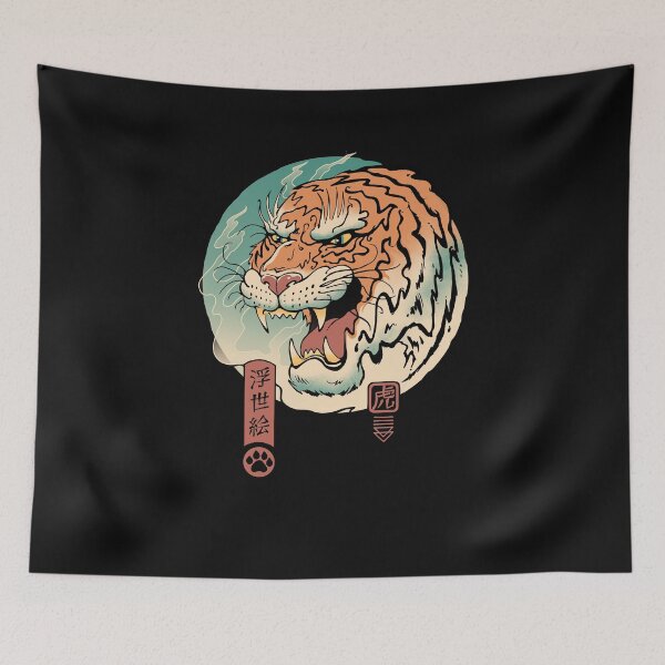 Item preview, Tiger Ukiyo-e designed and sold by vincenttrinidad.