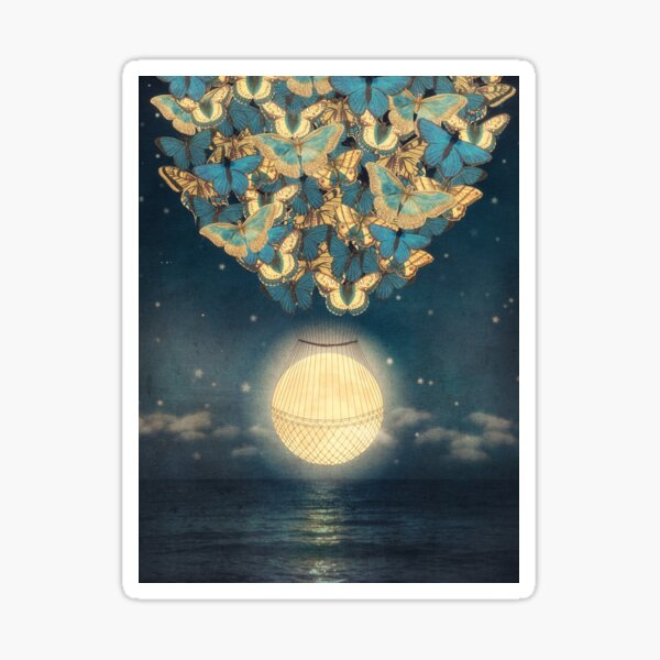 The Rising Moon Sticker