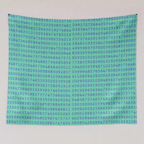 Item preview, Blue number blockchain designed and sold by paul edmondson.