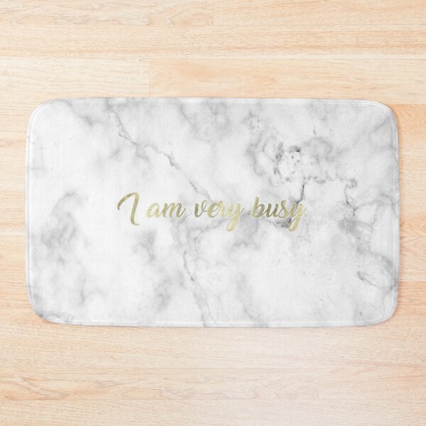 Item preview, I Am Very Busy | Marble + Gold designed and sold by SoNifty.