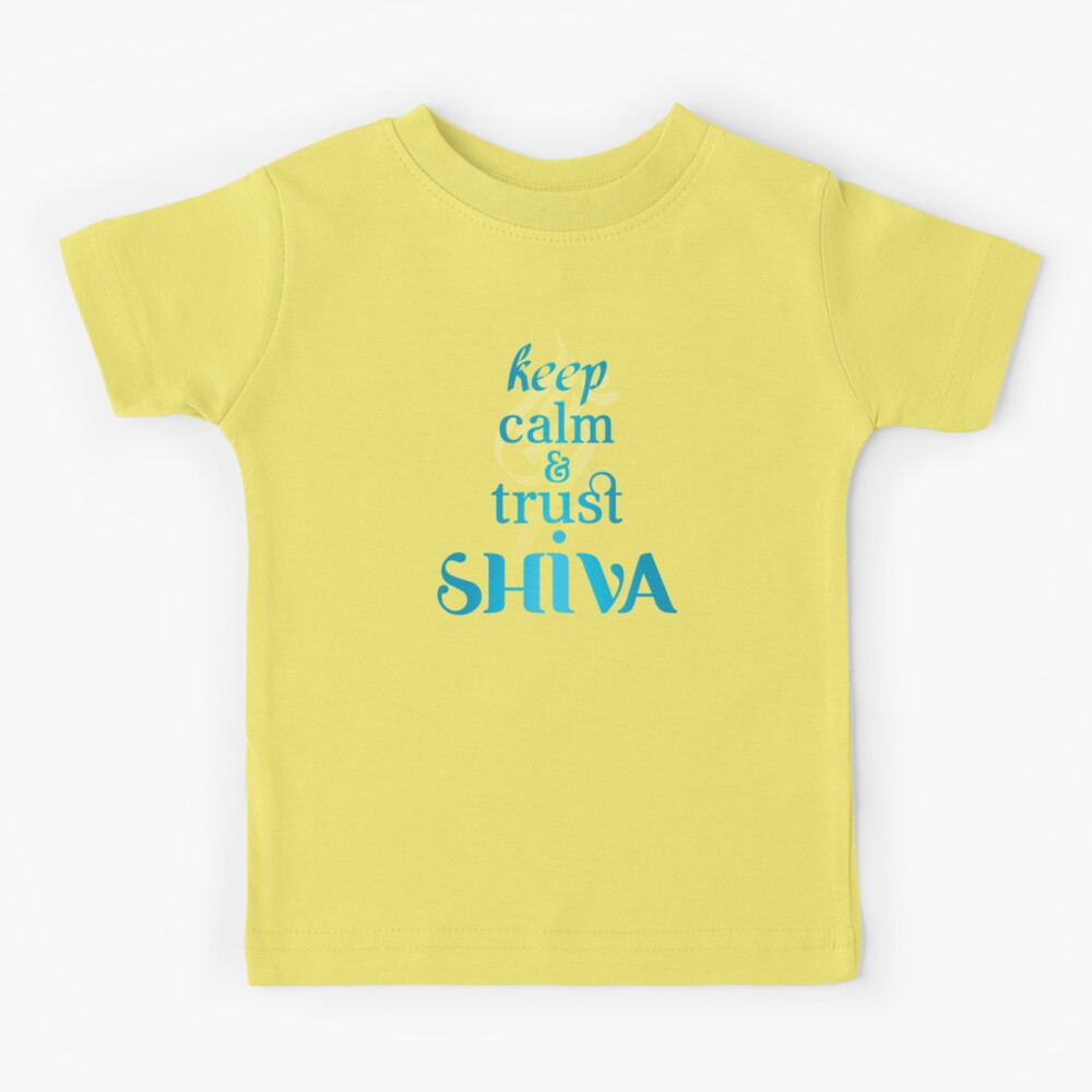 Om Namah Shivay Printed White T-shirts for Kids Boys & Girls