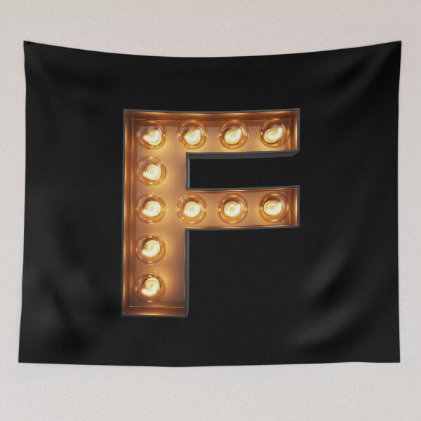 Item preview, F Initial Neon Light | Momogram designed and sold by SoNifty.