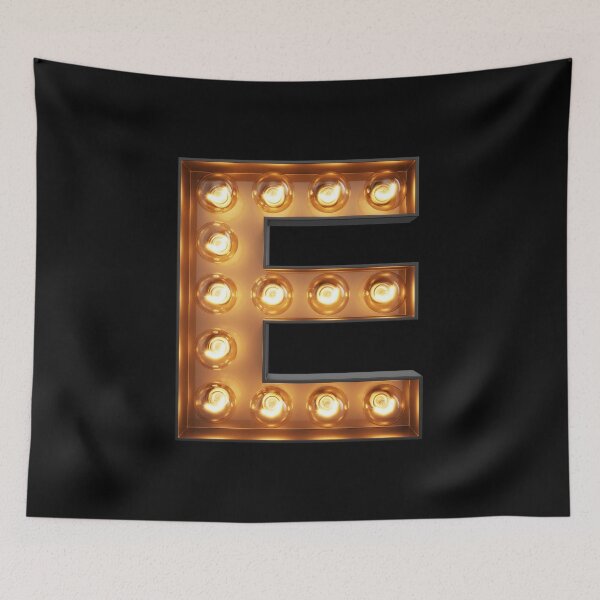 Item preview, E Initial Neon Light | Monogram designed and sold by SoNifty.