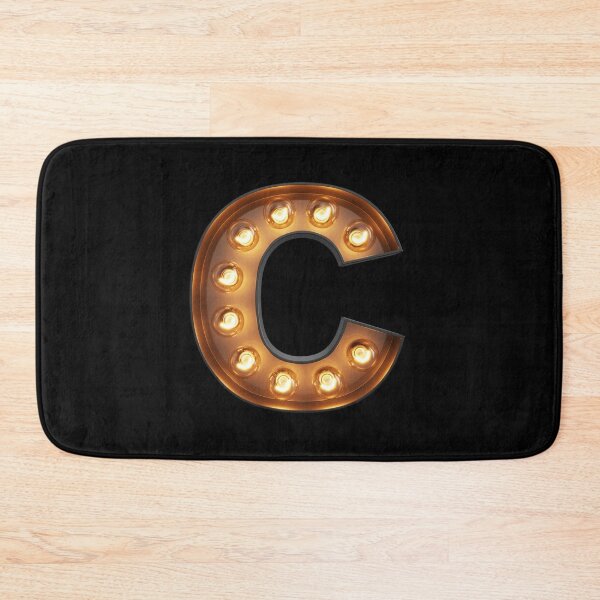 Item preview, C Initial Neon Lights | Monogram designed and sold by SoNifty.