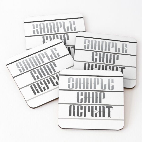 Item preview, Sample Chop Repeat - Music Beats Dj Producer Design Logo  designed and sold by onjcdesign.