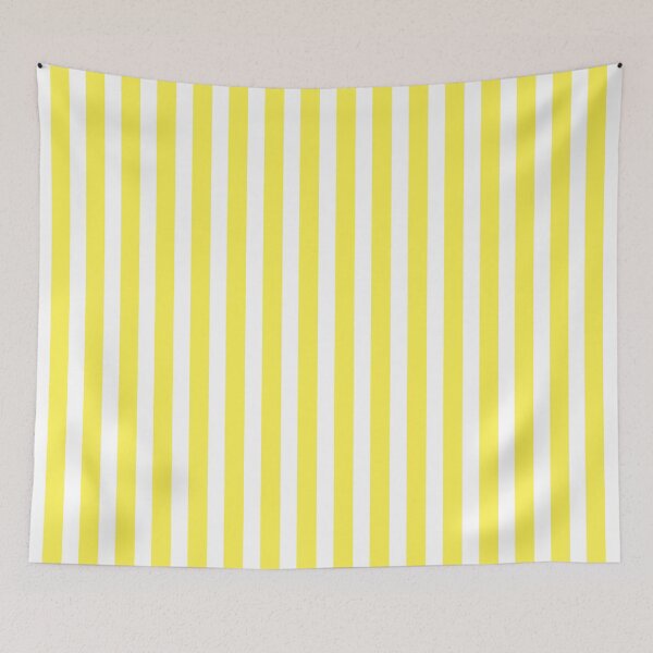 Item preview, Lemon Yellow Cabana Stripes designed and sold by HomeLivingCo.