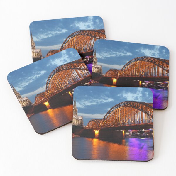 Item preview, Cologne Cathedral, Dom, Hohenzollern Bridge, dusk, Cologne, Germany designed and sold by Torsten  Krüger.