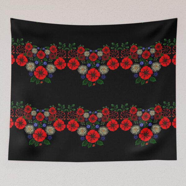 Item preview, Cute Floral Ukraine Retro Vintage Ukrainian Embroidery Vyshyvanka Style designed and sold by r-silver.