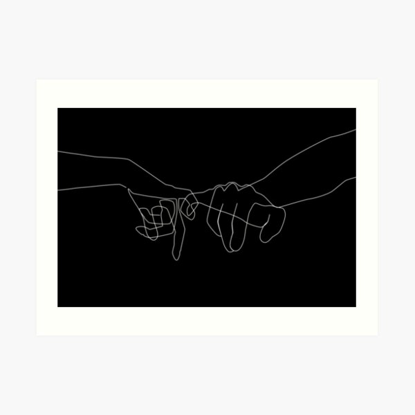 Pinky Promise Wall Art Redbubble