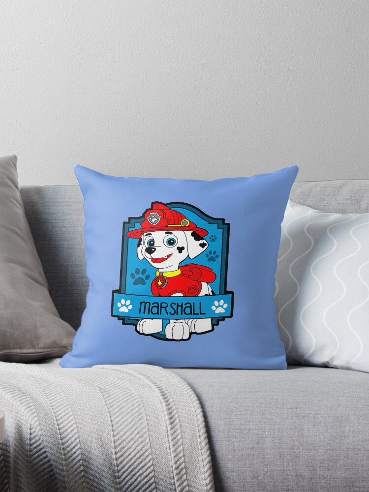 Paw Patrol Marshall Pillow for Sale by VitezCrni Redbubble