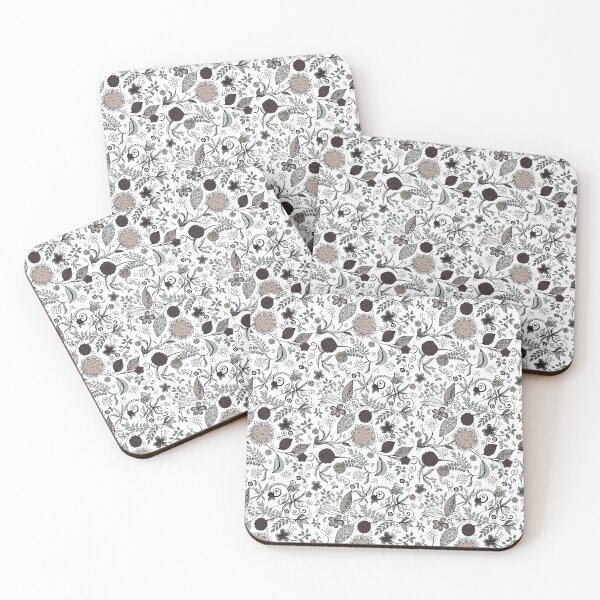 Item preview, flowers and leaves in pattern designed and sold by lorenafrohlich.