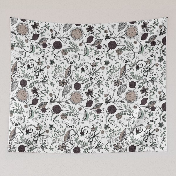Item preview, flowers and leaves in pattern designed and sold by lorenafrohlich.