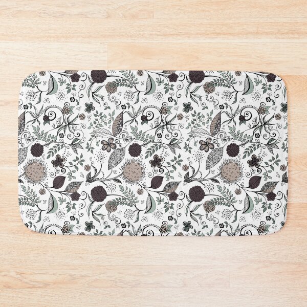 Item preview, flowers and leaves in pattern designed and sold by lorenafrohlich.