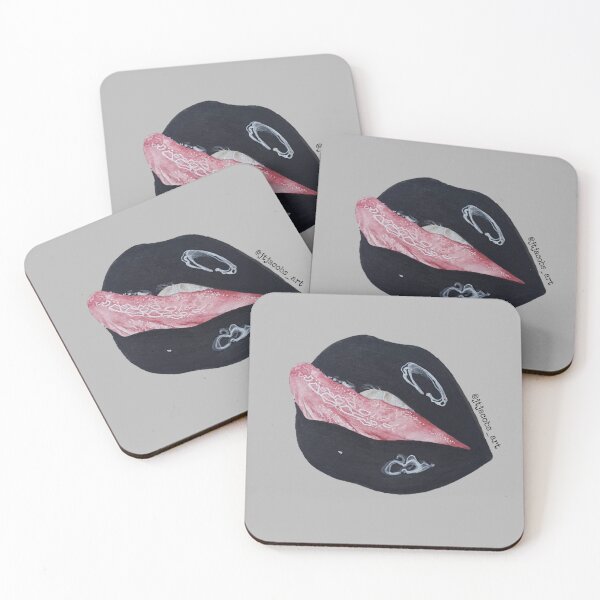 Item preview, Noir Lips designed and sold by bluejayknits.