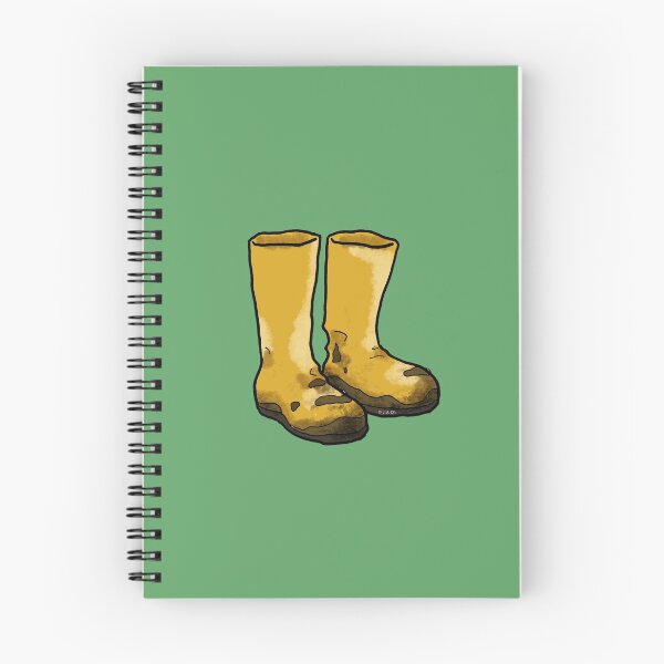 Item preview, muddy yellow rain boots designed and sold by CuteCartoon.