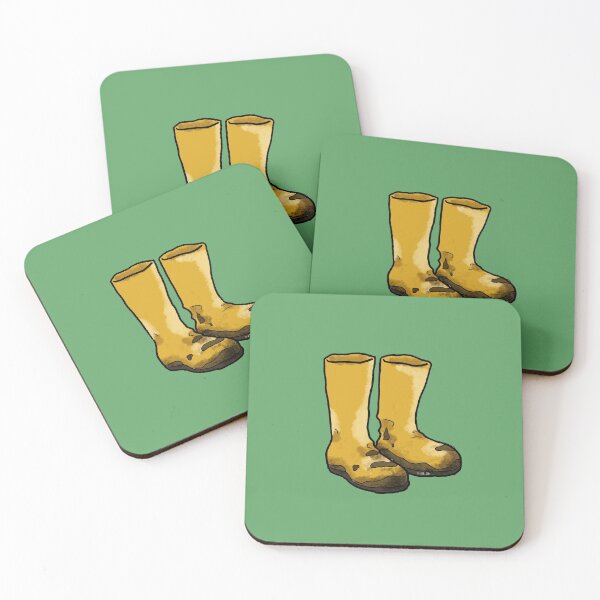 Item preview, muddy yellow rain boots designed and sold by CuteCartoon.