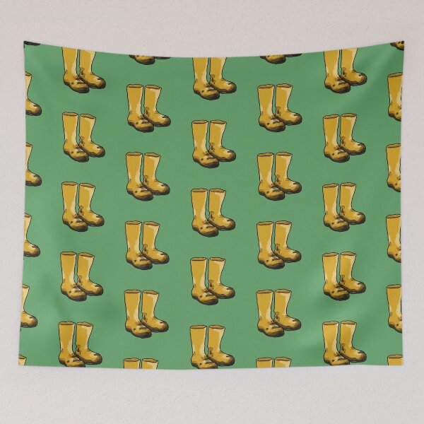 Item preview, muddy yellow rain boots designed and sold by CuteCartoon.