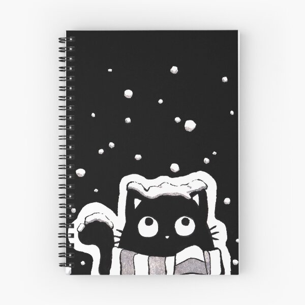 Artikelvorschau, schwarze Katze & Schnee entworfen und verkauft von fayfena.