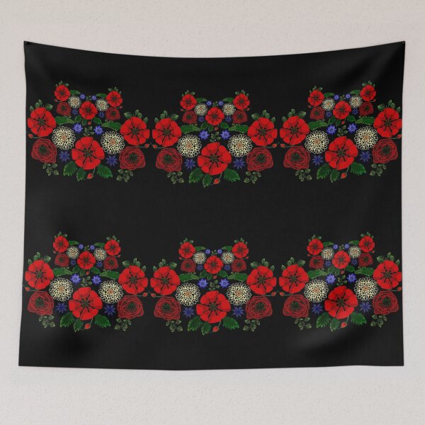 Item preview, Floral Ukraine Retro Vintage Ukrainian Embroidery Vyshyvanka Style designed and sold by r-silver.