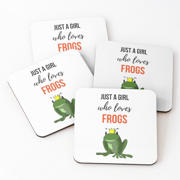 Item preview, Just A Girl Who Loves Frogs designed and sold by PinkPandaPress.
