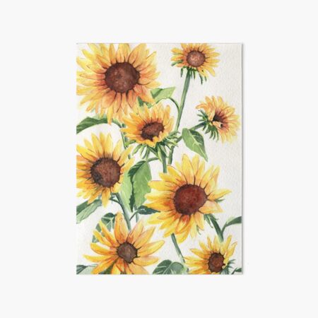 Sunflowers Art Board Print