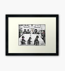 Cats Christmas Catastrophe by Louis Wain Framed Print