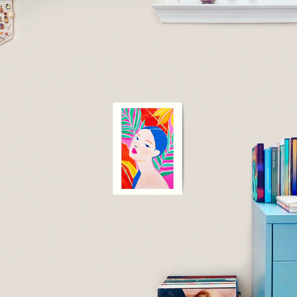 Ponytail Lady Art Print