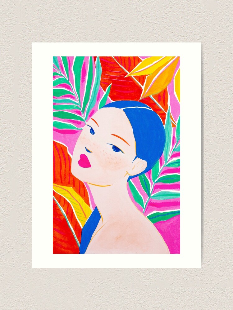 Alternate view of Ponytail Lady Art Print