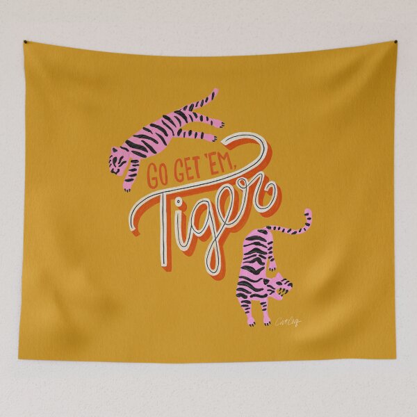 Item preview, Go Get 'Em Tiger – Yellow Palette designed and sold by Cat Coquillette.