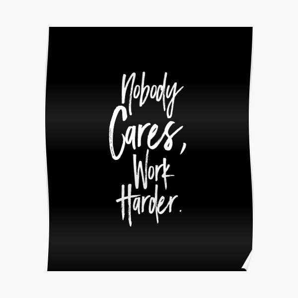 No One Work Inspiring Creative Motivation Quote Poster , 47% OFF