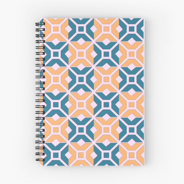 Item preview, Italian tessellation cerulean and light orange designed and sold by aapshop.
