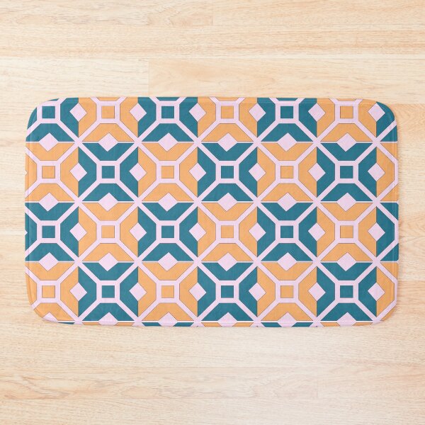 Item preview, Italian tessellation cerulean and light orange designed and sold by aapshop.